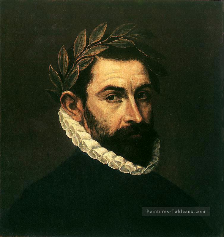 Poète Ercilla et Zuniga 1590 maniérisme espagnol Renaissance El Greco Peintures à l'huile